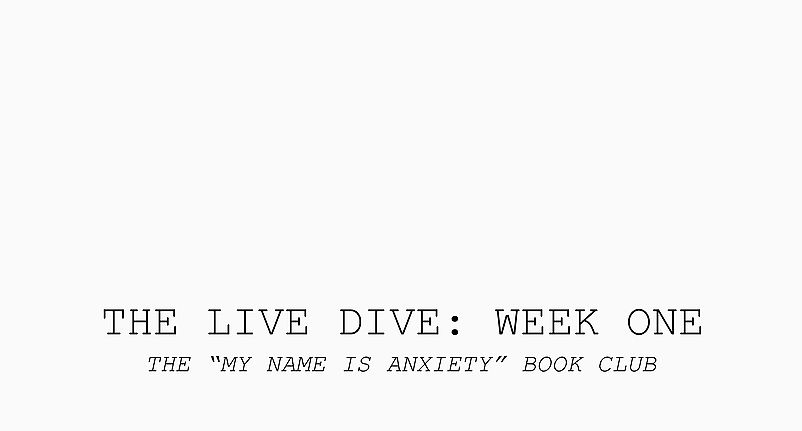 THE LIVE DIVE: Week One